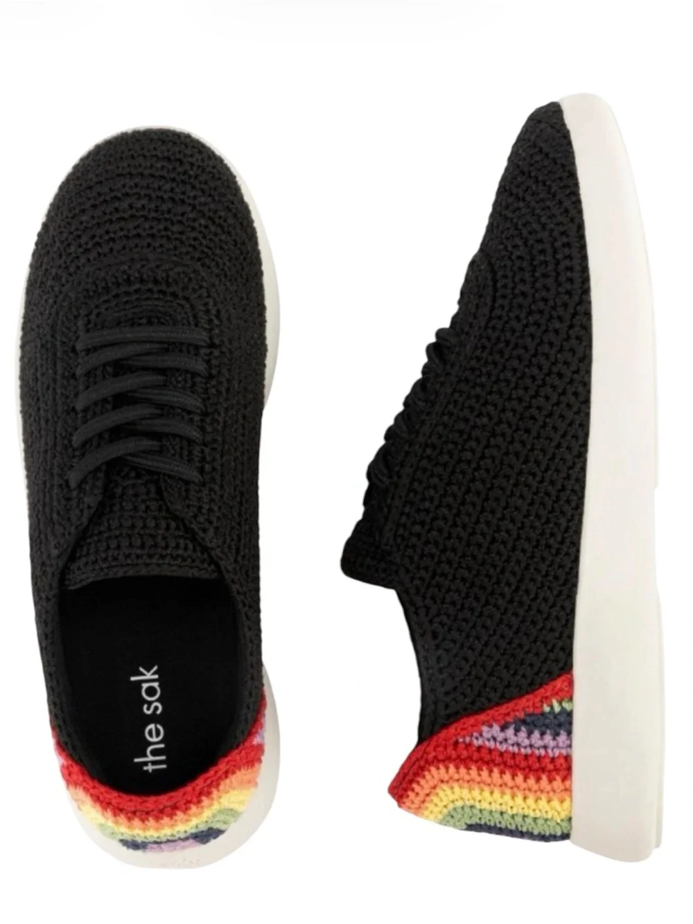 The Sak Asha Crocket Rainbow Sneakers Size 9 NEW
